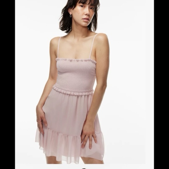 Aritzia Wilfred Tempest Sleeveless Mini Dress Lilac Purple Size Large - Picture 2 of 6